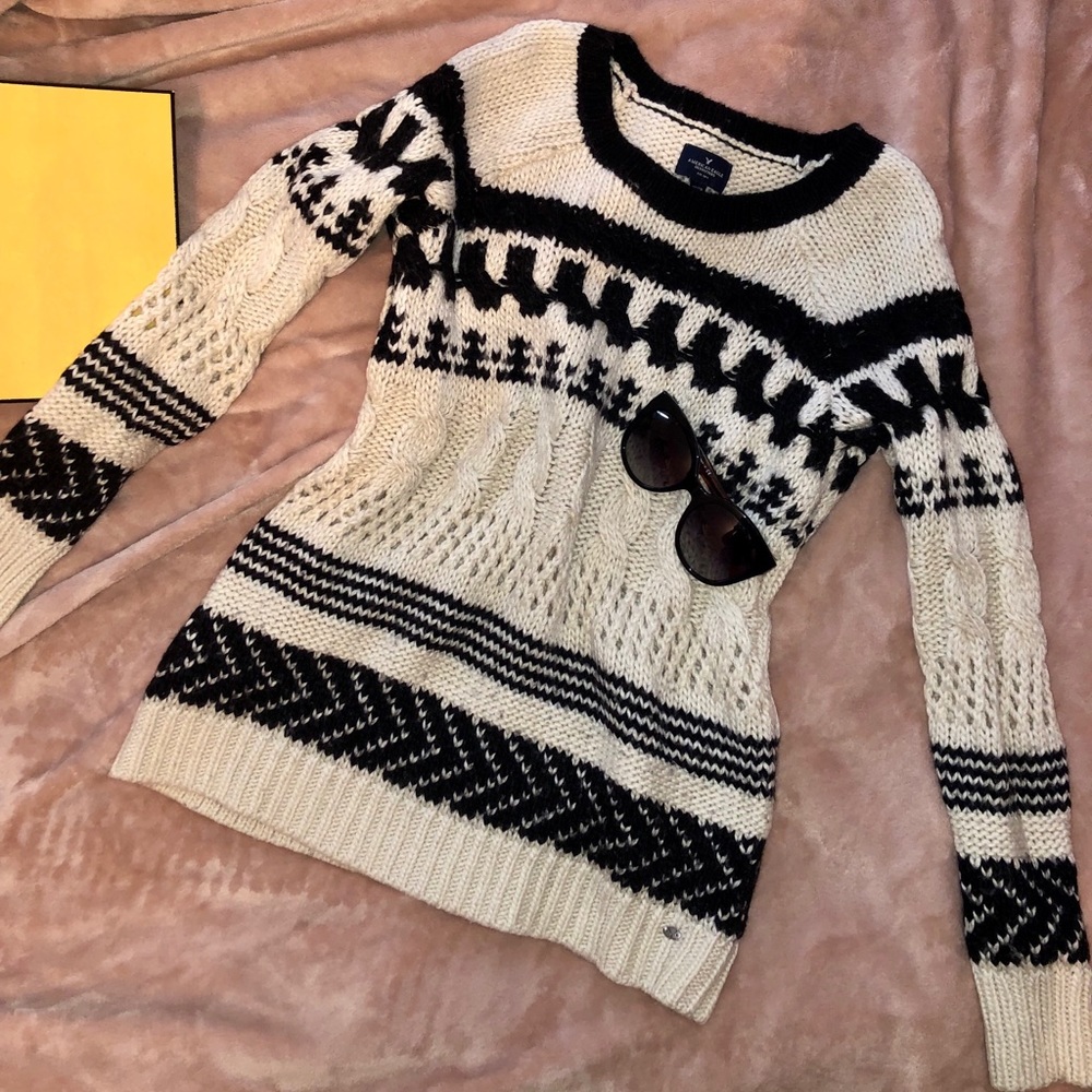 Chunky Knit American Eagle Sweater
